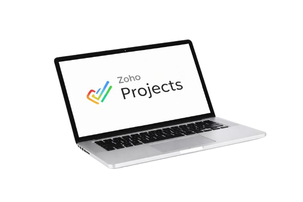 Zoho Projects laptop